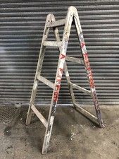 Vintage Wooden Trestle Ladder Shop Display Retail Prop Garden Feature