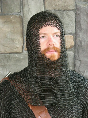 Medieval armor chainmail - chainmail, coif