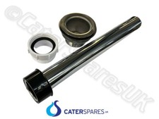 250mm COMMERCIAL SINK WASTE PLUG STAND PIPE AND DRAIN OUTLET KIT 70MM FLANGE 48M