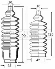 Steering Boot Gaiter FOR