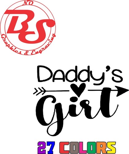 Daddy girl money decal - girl,
