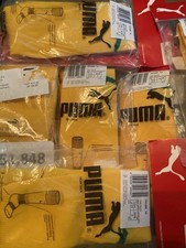 Puma Adults Football Socks Logo Team Yellow Power Green -- New In Packet