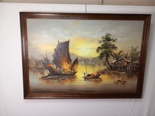 Vintage Oil Painting - Chinese