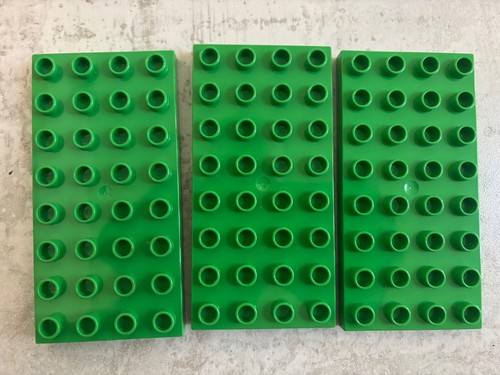 Green lego duplo base board - x3,