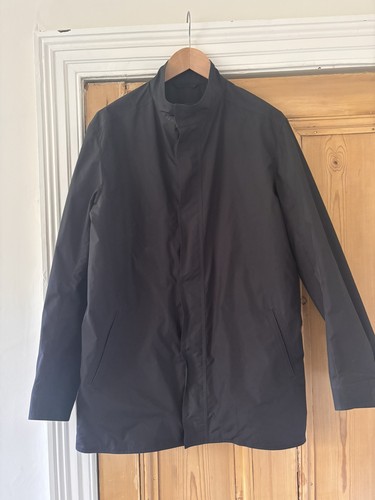 Zegna lined navy overcoat - lined, uk