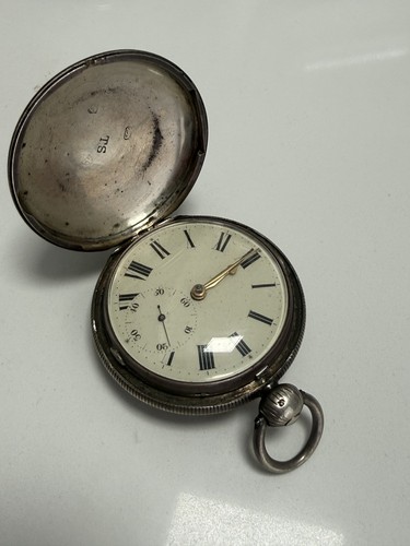 Antique silver hunter cased - antique,