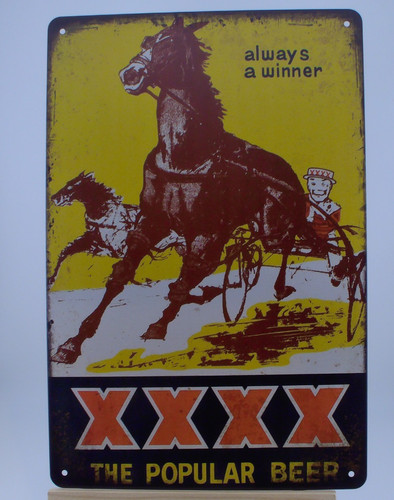 Xxxx beer vintage style metal - beer,