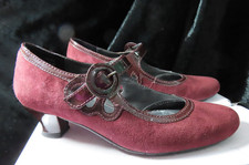 Hotter Valetta Burgundy Suede