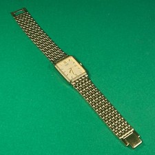 Vintage Citizen Quartz Men’s Watch – Gold-Plated Rectangular Dress Watch (1983)