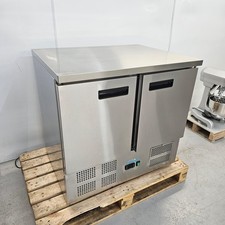 Double Bench Fridge 240L Prep Chiller Catering Polar U636