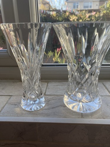 Cut glass vases - 2,