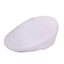 White flat cap bowling - white,