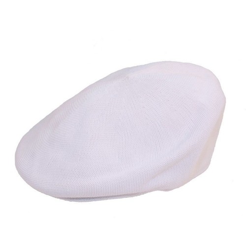 White flat cap - white,