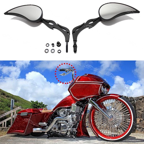 Motorcycle flame rearview - 2x,