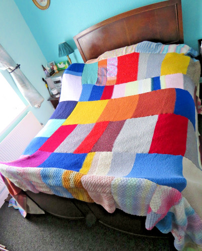 Hand knitted double size - knitted,