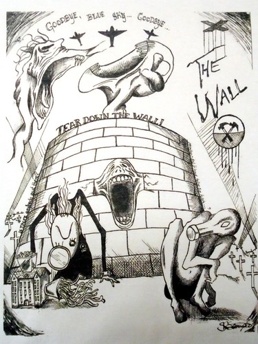 Pink floyd the wall printed - floyd,