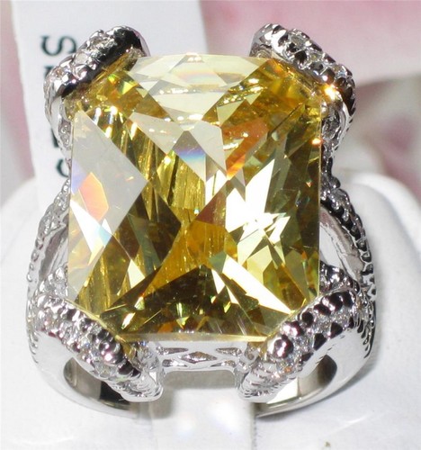 Ladies citrine ring sterling