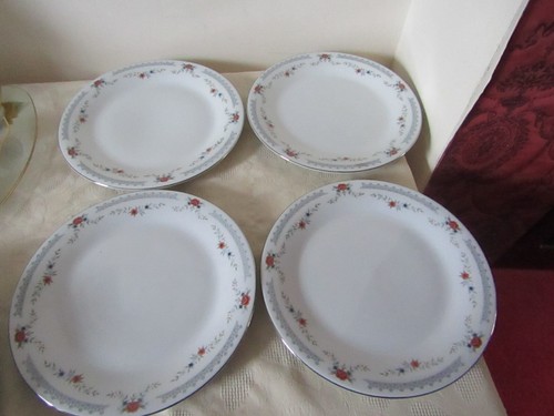 Retro chinese grey floral - retro,