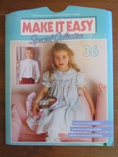 Make it Easy Number 36 Sewing Pattern Girls Boys Smocked Party Bridesmaid Dress