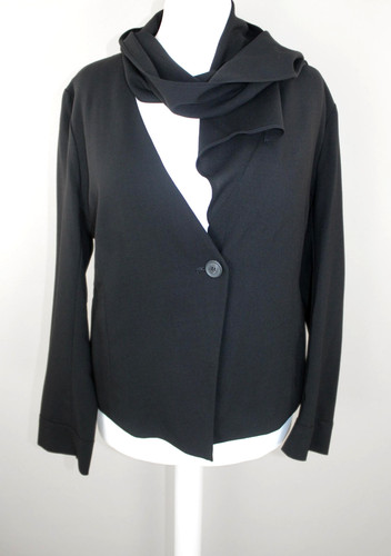 Oska black wool jacket 12 - wool,