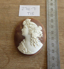 LARGE ANTIQUE  CARVED CAMEO SHELL