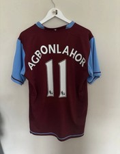 Authentic Retro Aston Villa Agbonlahor 2007/08 Home Shirt size L Great Condition