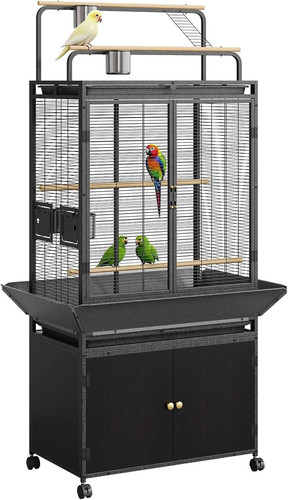 Large rolling bird cage - 71",