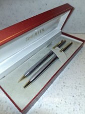 Sheaffer Prelude Rollerball Pen & Mechanical Pencil Set Steel/Gold