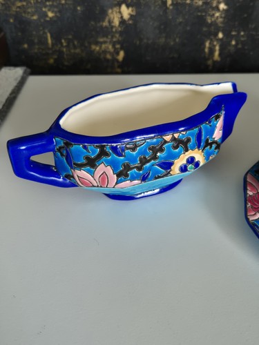 Emaux longwy enamel creamer - emaux,