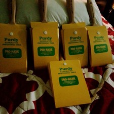 (Set of 5) Vintage Purdy Handcrafted Professional Tools Pro Mark Paint Brushes 
