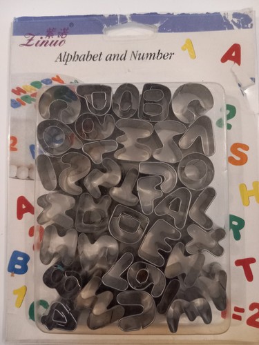 Alphabet cutters metal - alphabet, fondant