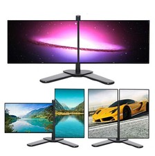 Cheap Gaming Dual Monitor 2 x DELL HP  20" WideScreen COMPUTER PC LAPTOP VGA DVI