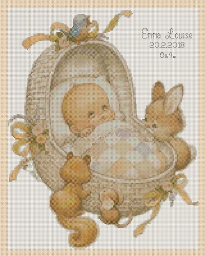 Cross stitch chart new - cross, baby
