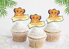 Personalised Lion King Cupcake