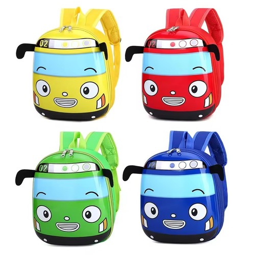Cute cartoon bus kids - 3d,