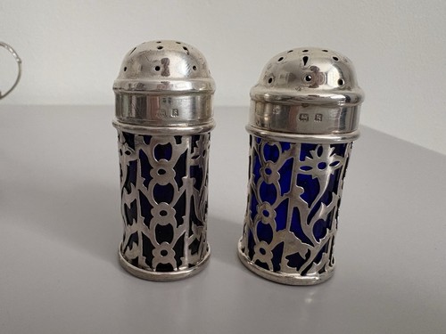 Pair antique sterling silver - antique,