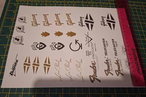 Fender gibson ect waterslides - ect,