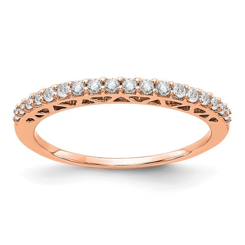 14k rose gold polished 2mm - rose,