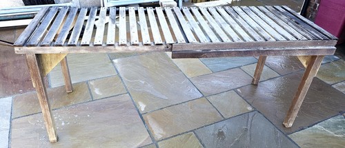 Long wooden potting - wooden, slatted