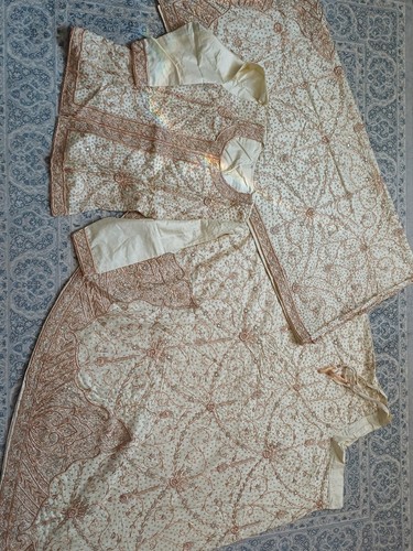 New butter yellow zardozi - new,