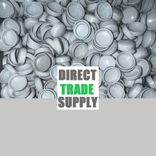 Grey Plastic Screw Cap / Cover - Decorative Plastidome - Countersunk Screws MATT