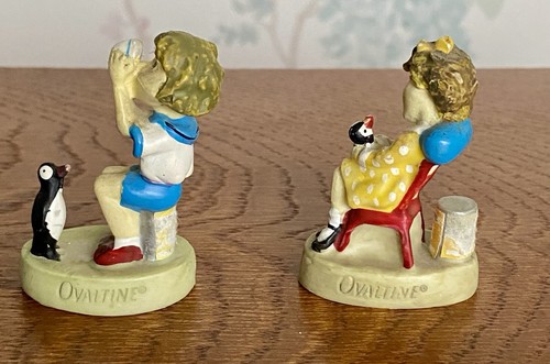 Pair vintage ovaltine - pair,
