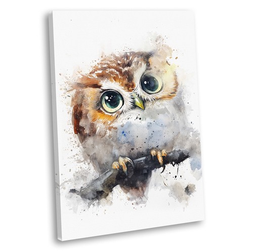 Owl canvas wall - owl, print