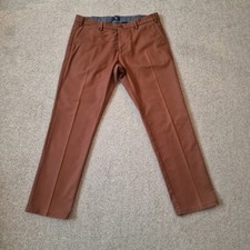 Gant Mens Terracotta Brown Slim Chinos - W36 L30 (A1-11)