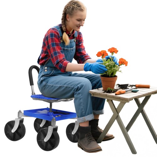 Adjustable garden stool seat - adjustable,
