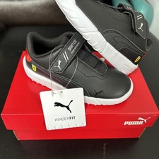 Kids Puma ferrari drift cat delta vlnf Trainers Black/White/Red UK8.5 EUR 26