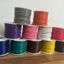 10m of 7/0.2mm Stranded Equipment Wire 11 colours 5m Red/5m Black Model Railway