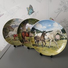 Horse Collectors Plates x 3