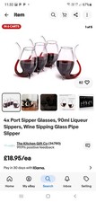 4x Port Sipper Glasses, 90ml