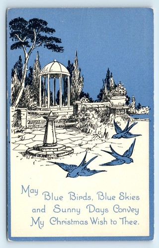 Postcard christmas blue - christmas,